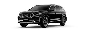 Último Geely Manjaro 2025 SUV Car Color Negro Con 2.0L 4 cilindros de motor
