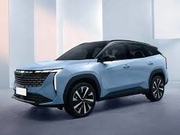Color Azul Geely Atlas Boue Mini SUV de gasolina de la ciudad Carro de alta velocidad